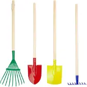Small Foot - Houten Kinder Tuingereedschap, 4dlg.