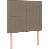 vidaXL Hoofdbord taupe 100x5x118/128 cm Stof