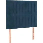 vidaXL Hoofdbord donkerblauw 90x5x118/128 cm fluweel