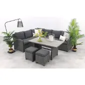 Van der Garde Tuinmeubelen Cordoba lounge diningset - Links