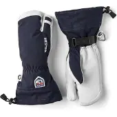 Hestra - Skihandschoenen - 3-finger Army Leather Heli Ski Navy voor Unisex - Maat 9 - Marine blauw