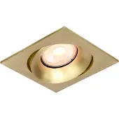 Artdelight Inbouwspot Alice vierkant 9 cm GU10 mat goud