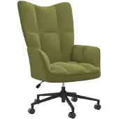 vidaXL Relaxstoel fluweel lichtgroen