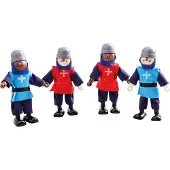 Bigjigs Toys Poppenhuispoppetjes - Middeleeuwse ridders