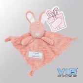 Vib - Knuffeldoekje Konijn - Curduroy Oud Roze - Babykleertjes - Baby cadeau - zwangerschap aankondiging - geboorte cadeau