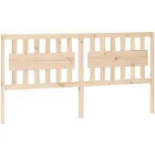 vidaXL Hoofdbord 185,5x4x100 cm massief grenenhout