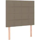 vidaXL Hoofdbord taupe 100x5x118/128 cm Stof