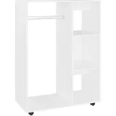 vidaXL Kledingkast 80x40x110 cm bewerkt hout wit