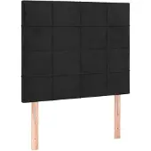 vidaXL Hoofdbord zwart 80x5x118/128 cm fluweel