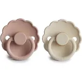 Frigg Fopspeen Daisy 0-6mnd Baby Blush/Cream 2st.