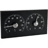 Saunia - Sauna Thermometer en Hygrometer - Zwart