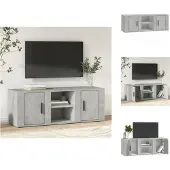 vidaXL Tv-meubel 100x31,5x35 cm bewerkt hout betongrijs