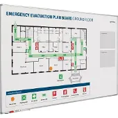 Smit Visual Whiteboard Evacuatie verbeterbord - 120x200 cm