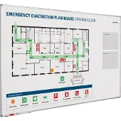 Smit Visual Whiteboard Evacuatie verbeterbord - 100x150 cm