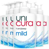 Unicura 6x Antibacteriële Handzeep Mild 250 Ml