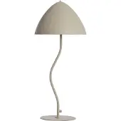 Light & Living ELIMO Tafellamp Ø25x67 cm – Mat Lichtgrijs – Modern Metaal – E27