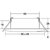 Brumberg 39255153 39255153 LED-inbouwlamp LED Zonder 5 W Nikkel