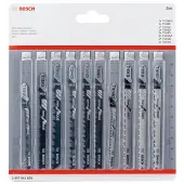 Bosch Decoupeerzaagblad Hout Set 10-Dlg