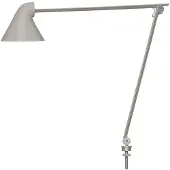 Louis Poulsen NJP bureaulamp Lichtgrijs, pin, 3000k