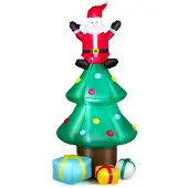 Costway 60 cm kleine kerstboom, mini kerstboom met 76/108 takken, rode bessen en voet, kunststof kerstboom voor thuis of op kantoor