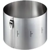 GEFU TONDO CLIP Taartring Verstelbaar Ø16-30 cm – RVS Bakring met Clip – Hoogte 15 cm