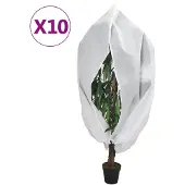 vidaXL Plantenhoezen met ritssluiting 10 st 70 g/m² 1x1,55 m