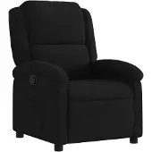 vidaXL Fauteuil verstelbaar fluweel zwart