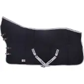 QHP Wollen halsdeken Met Singels - Navy - 175