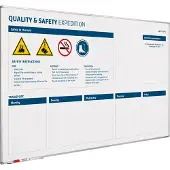 Smit Visual Whiteboard Kwaliteit en Veiligheid verbeterbord - 100x100 cm
