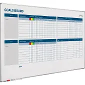 Smit Visual Whiteboard Doelstellingen verbeterbord - 90x120 cm