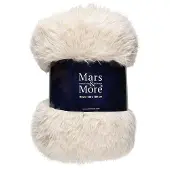 Mars & More Plaid teddy langhaar all over gebroken wit 130x180cm