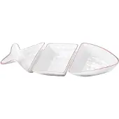 Sagaform Fish serveerkom wit 3-delig