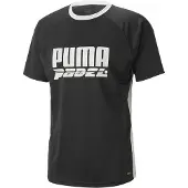 Puma Teamliga Logo Short Sleeve T-shirt Zwart S Man