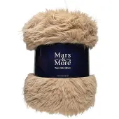Mars & More Plaid teddy langhaar pluk cognac 130x180cm