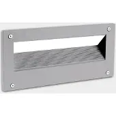 LEDS-C4 Micenas asymmetrisch IP66 CCT 11x25cm, alu / grijs / zink, Aluminium, Modern, Wandlamp buiten