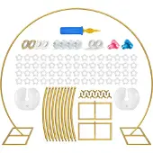 Fissaly 6 Meter Gouden Ballonnenboog Standaard incl. Accessoires – Ballonnen Statief - Verjaardag Feest Decoratie Versiering