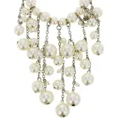 Behave - Ketting met parels en lange hangers - 42,5 cm (verlengketting 6 cm)