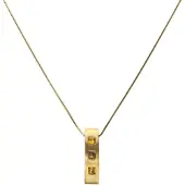 Behave Ketting staafje met steentjes – 41,5 cm