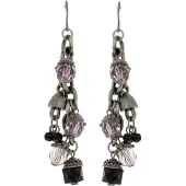 Behave - Oorhangers dames - Antiek zilverkleur urban stijl - Lang model