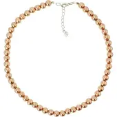 Behave - Parel Ketting Bruin - 43 cm