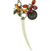 Behave - Dames Ketting Met Tand Hanger - Boho Jungle Stijl - Festival