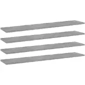 vidaXL Wandschappen 4 st 100x20x1,5 cm bewerkt hout betongrijs