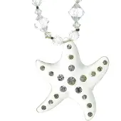 Behave - Ketting met heldere kralen en ster hanger - Elegant & zomers
