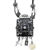 Behave - Ketting met vierkante hanger - Artistiek statement voor casual look