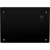 Eurom Convector verwarming alutherm verre 1000w voor in de badkamer met wi-fi en glazen behuizing zwart
