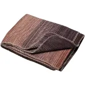 David Fussenegger plaid Savona gradient/herringbone 150x200 terra