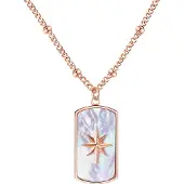Valero Pearls Ketting rose-goud / parelwit