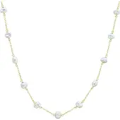 Valero Pearls Ketting goud / wit