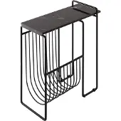 AYTM tijdschriftenrek Sino, bijzettafel, zwart Sino, zwart, metaal, Design