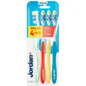 Jordan Tandenborstel Total Clean Medium 4-pack 4 stuks